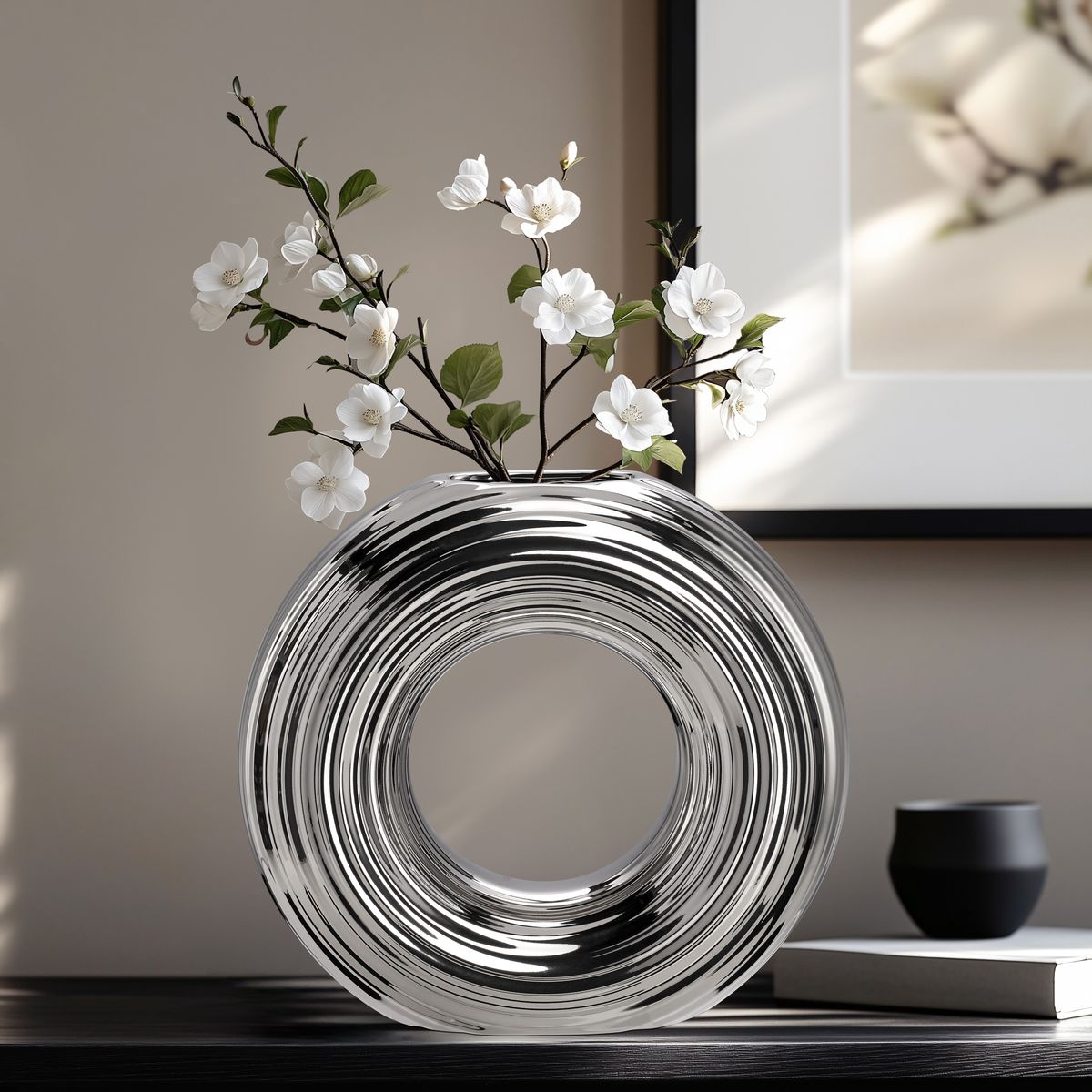 Ghorlaxxnrozeo sculptural elegance vaas